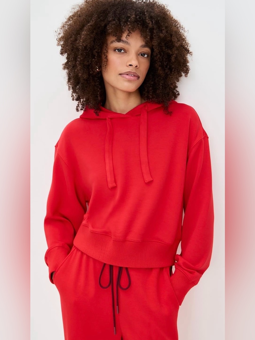 FALL 2026 Le Bop Red Women's Hoodie Sweatshirt - Casual Pullover, size Large